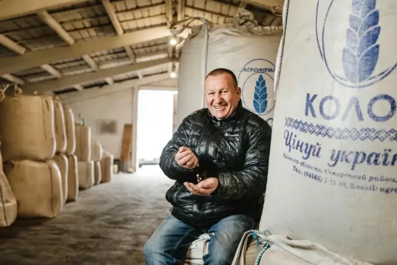 Farmer, Head of the “Kolos” company, Pustovarivka, Kyiv Region